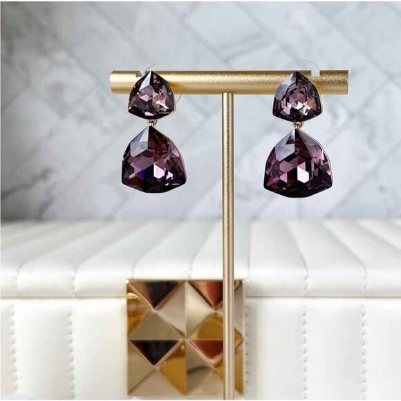 Park Lane Wineberry Earrings, New in Box - Picture 2 of 4